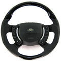 View Item Range Rover L322 Heated Steering Wheel - Black Piano - Sport Grip - Perforated